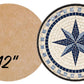 Circle 12" Mosaic Backer (pre-drilled for hangable & stakeable kits) 1/2" thick