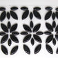 2 oz cp-Black Ellipse/Petal, CeramicPetals tile - Kismet Mosaic - mosaic supplies