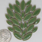 1 oz cp-Honeydew Ellipse/Petal, CeramicPetals tile - Kismet Mosaic - mosaic supplies