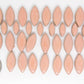 2 oz cp-Peach Ellipse/Petal, CeramicPetals tile - Kismet Mosaic - mosaic supplies