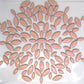 4 oz cp-Peach Ellipse/Petal, CeramicPetals tile - Kismet Mosaic - mosaic supplies