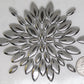 2 oz cp-Silver Ellipse/Petal, CeramicPetals tile - Kismet Mosaic - mosaic supplies