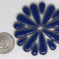 1 oz ct-Blue Teardrops, Ceramic Teardrops tile - Kismet Mosaic - mosaic supplies