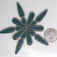 1 oz ct-Teal Teardrops, Ceramic Teardrops tile - Kismet Mosaic - mosaic supplies
