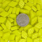 D28g Yellow Gloss Glass Diamonds, recycled glass, mosaic supplies