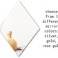10 Inch Diamond Mirror Acrylic - Silver/Gold/Rose Gold