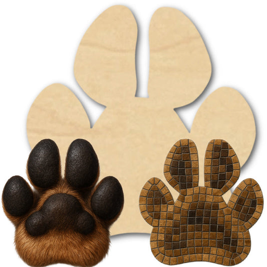 Dog Paw Multi-Art Shape