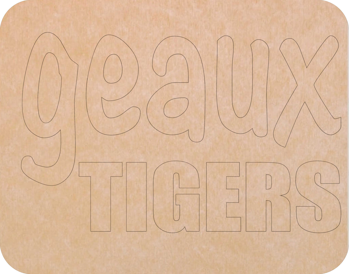 LSU Geaux Tigers 11"x14" (pre-drilled for hanging kit)