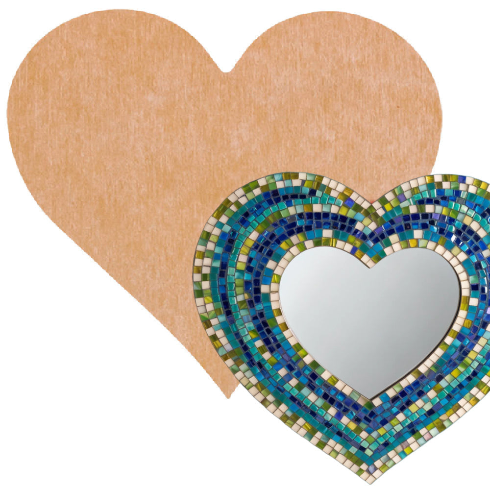 Heart Mosaic Backer (pre-drilled for hangable & stakeable kits)