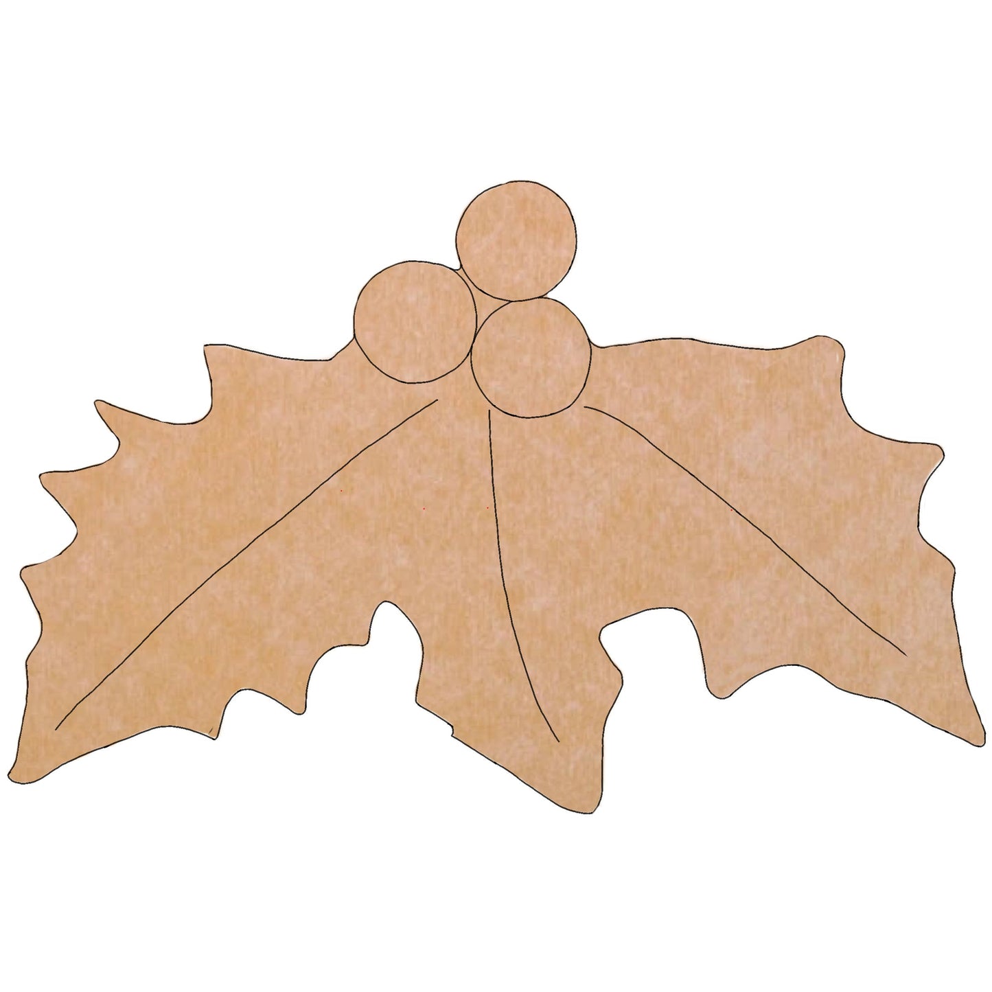 Holly Mosaic Backer (pre-drilled for hangable)