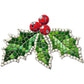 Holly Mosaic Backer (pre-drilled for hangable)