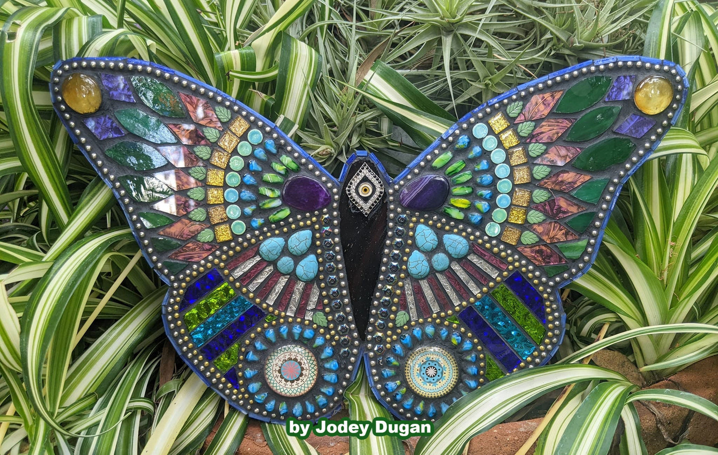 Butterfly Mosaic Backer (pre-drilled for hangable & stakeable kits) 1/2" thick