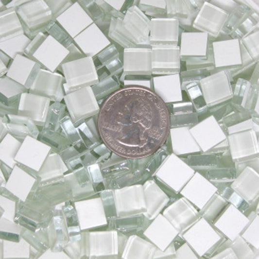k101 - White, Krystal 10mm tile - Kismet Mosaic - mosaic supplies