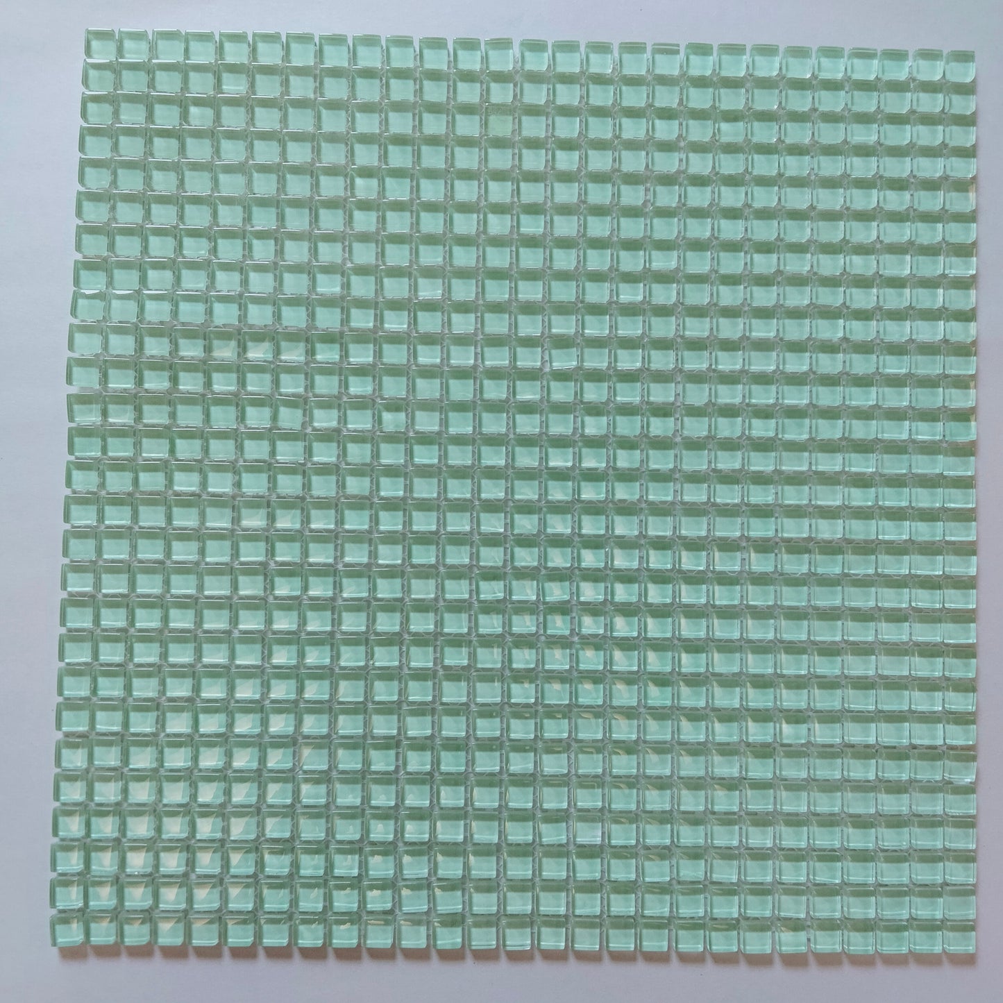 k135 - Pastel Green, Krystal 10mm tile - Kismet Mosaic - mosaic supplies