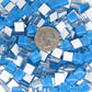 k163 - Cornflower Blue, Krystal 10mm tile - Kismet Mosaic - mosaic supplies