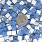 k168 - Serenity, Krystal 10mm tile - Kismet Mosaic - mosaic supplies