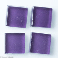 k186 - Plum, Krystal 10mm tile - Kismet Mosaic - mosaic supplies