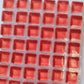k191 - Red, Krystal 10mm tile - Kismet Mosaic - mosaic supplies