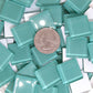 k244 - Turquoise, Krystal 20mm tile - Kismet Mosaic - mosaic supplies