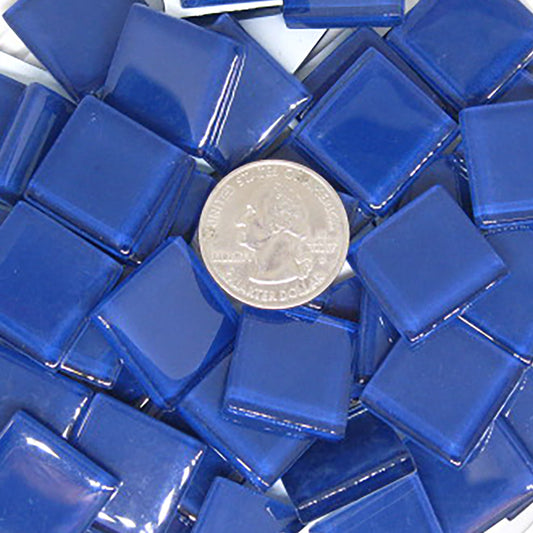 k271 - Dark Periwinkle, Krystal 20mm tile - Kismet Mosaic - mosaic supplies
