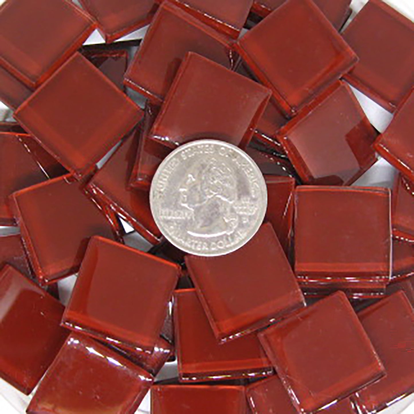 k292 - Bohemian Red, Krystal 20mm tile - Kismet Mosaic - mosaic supplies