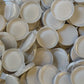 23mm gray round glass tiles