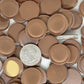 dark brown krystal rounds 23mm