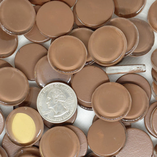 dark brown krystal rounds 23mm