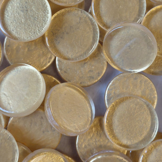 23mm gold round tiles