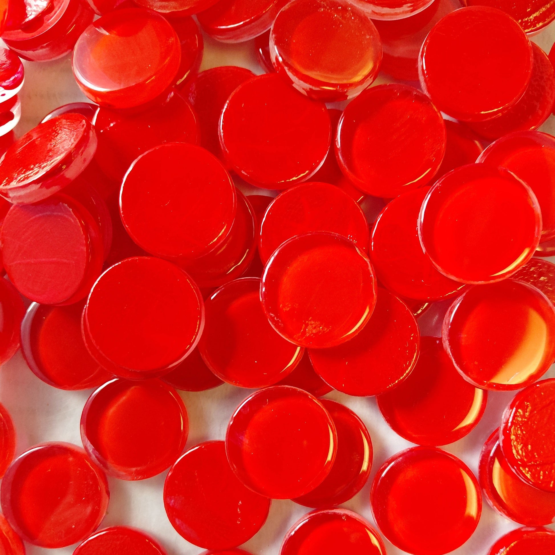 23mm red Krystal tile rounds