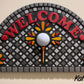 8.5" x 14.5" Half Circle Waterproof Mosaic Backer