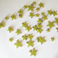 cha-Ceramic Charms-Lime Green Stars
