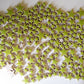 cha-Ceramic Charms-Lime Green Stars
