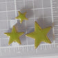 cha-Ceramic Charms-Lime Green Stars