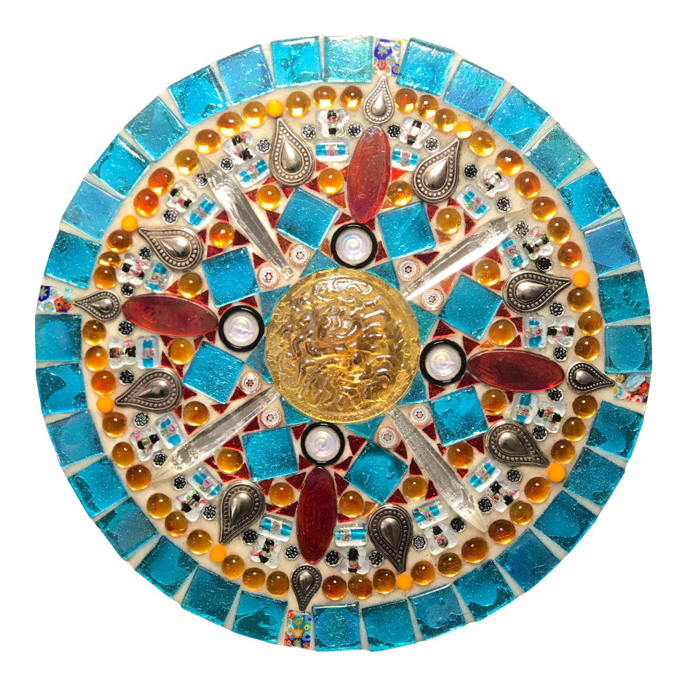 Circle 12" Mosaic Backer (pre-drilled for hangable & stakeable kits)