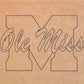 Ole Miss 11"x14" (pre-drilled for hanging kit)