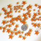 cha-Ceramic Charms-Orange Stars