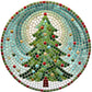 4" Round Ornament Mosaic Backer & Hook (with 1 hole pre-drilled) 1/2" thick