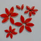 1 oz cp-Red Ellipse/Petal, CeramicPetals tile - Kismet Mosaic - mosaic supplies