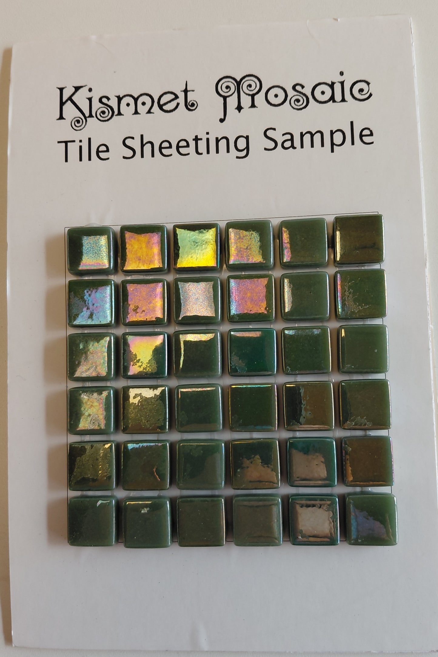 137-i Palmetto Green--sheeted tile