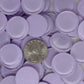 k482 - Lavender Krystal Glass Tile Round