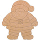 Santa Clause Mosaic Backer (pre-drilled for hangable)