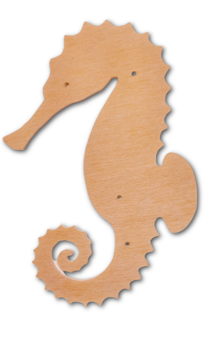 Seahorse Mosaic Backer 8"x12" (pre-drilled for hangable & stakeable kits)