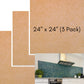 24" x 24" Waterproof Mosaic Backer - 3 Pack
