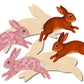 2 Rabbits Multi-Art Shape