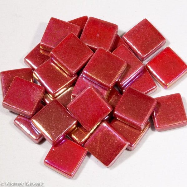 1109-i Venetian Red, 12mm - Oranges, Reds & Pinks tile - Kismet Mosaic - mosaic supplies
