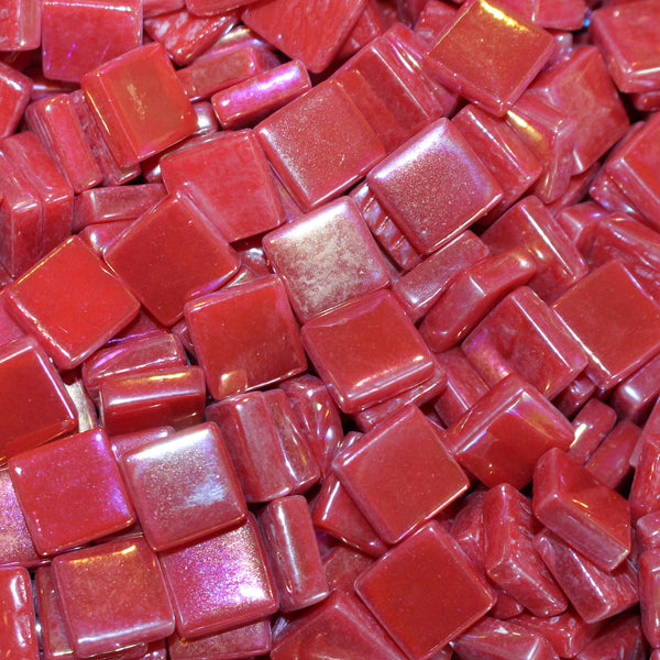 1107-i Chili Red, 12mm - Oranges, Reds & Pinks tile - Kismet Mosaic - mosaic supplies