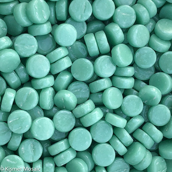 419-g Sea Green Mini Rounds, MiniRoundGloss tile - Kismet Mosaic - mosaic supplies