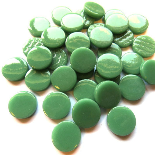 219-g- Sea Green - Gloss Penny Rounds