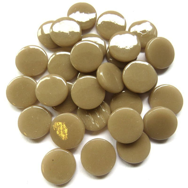 246-g - Taupe - Gloss Penny Rounds